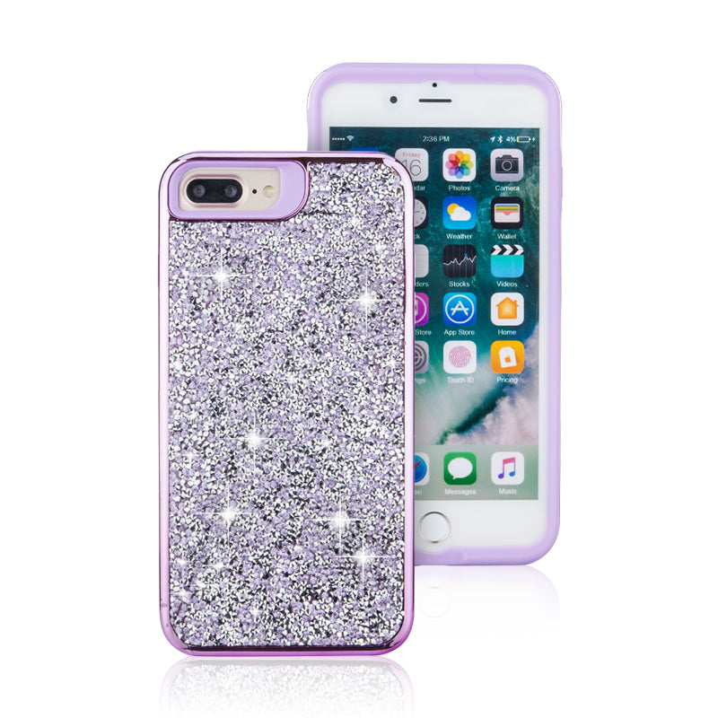 Iphone 7Plus / 8Plus Rock diamond Case Purple
