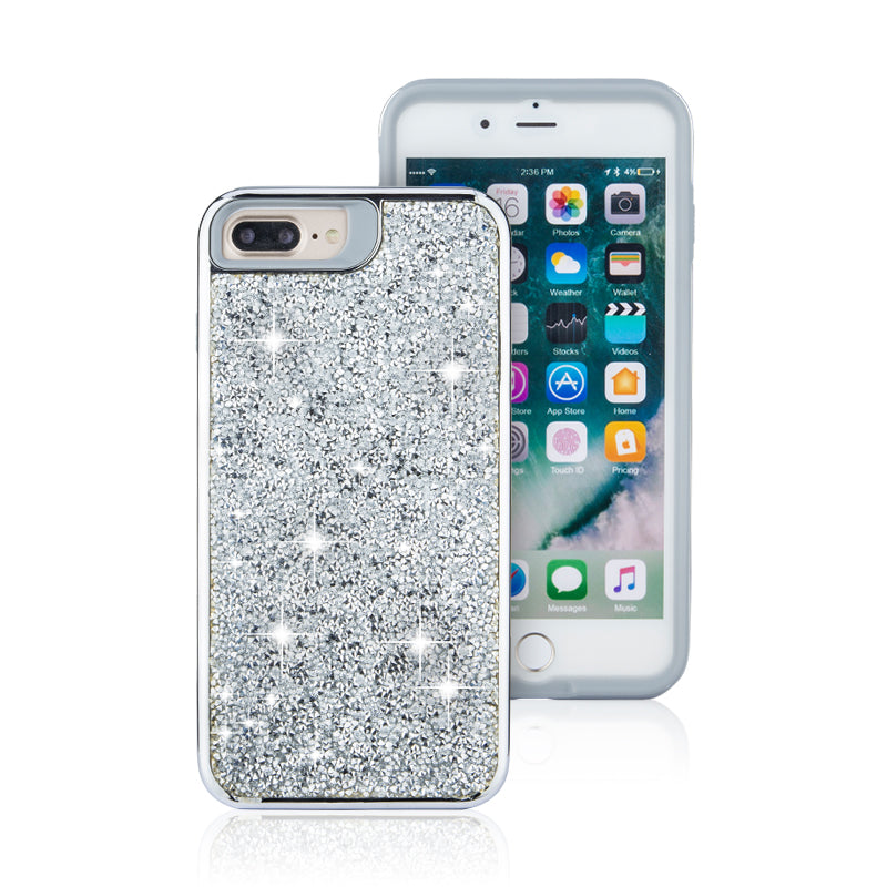 Iphone 7Plus / 8Plus Rock Diamond Case Silver