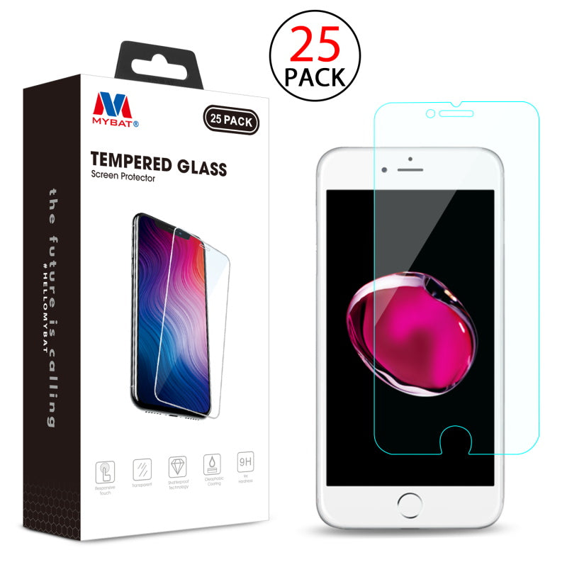 Iphone 7Plus / 8Plus Tempered Glass Screen Protector (2.5D) Pack Of 25