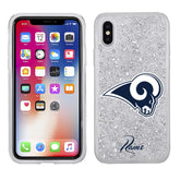 iPhone X / XS Licensed Team Case Glitter NFL LA Rams
