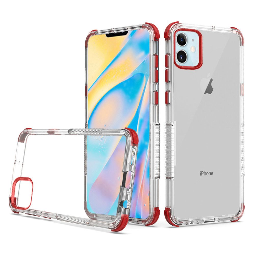 Iphone 12Mini (5.4 INCH) Tpu Case Clear Red