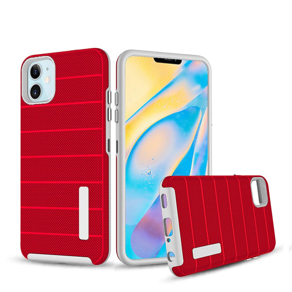 Iphone 12 / 12Pro (6.1 Inch) Matt Brushed Case In Red