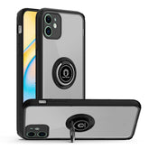 Iphone 11Pro Max (6.5 Inch) Tpu Clear Ring Case With Border Black