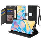 Iphone 12 / 12Pro (6.1 Inch) Wallet Flip Case With Card Slots Black