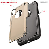 Iphone Xs Max Two Piece Shield Force Case In Gold
