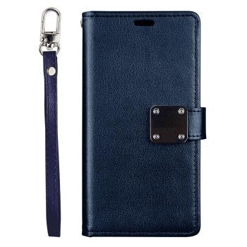Iphone Xs Max Wallet Flip Case With Extra Card Slots In Navy
