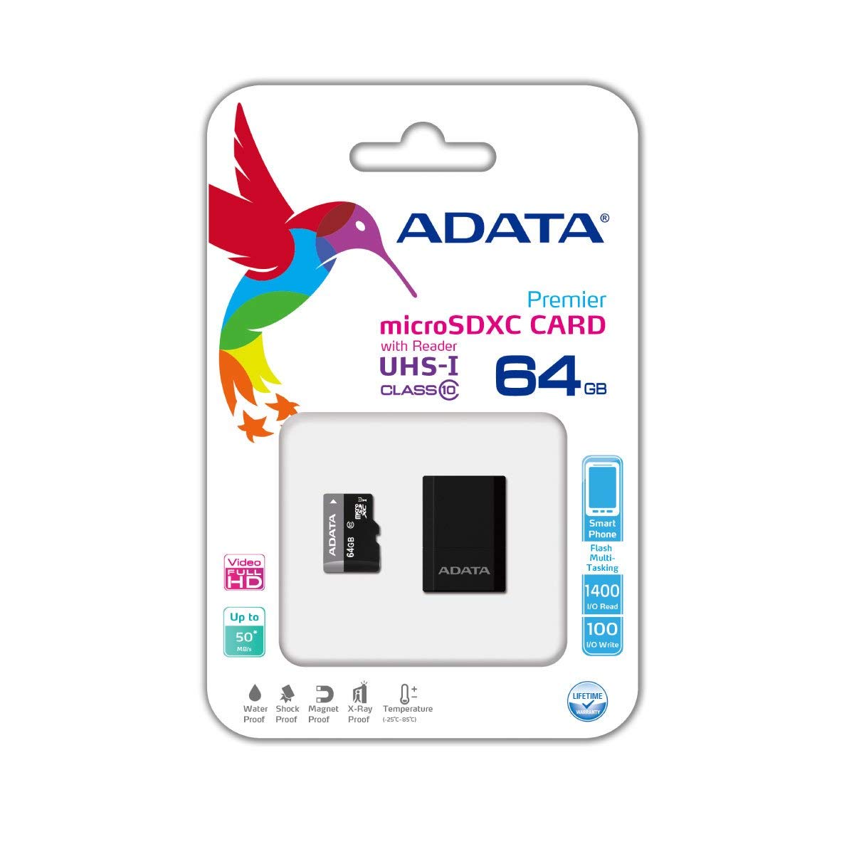 Adata Memory Card Micro SDXC Card Adaptor UHS-I Class 64GB
