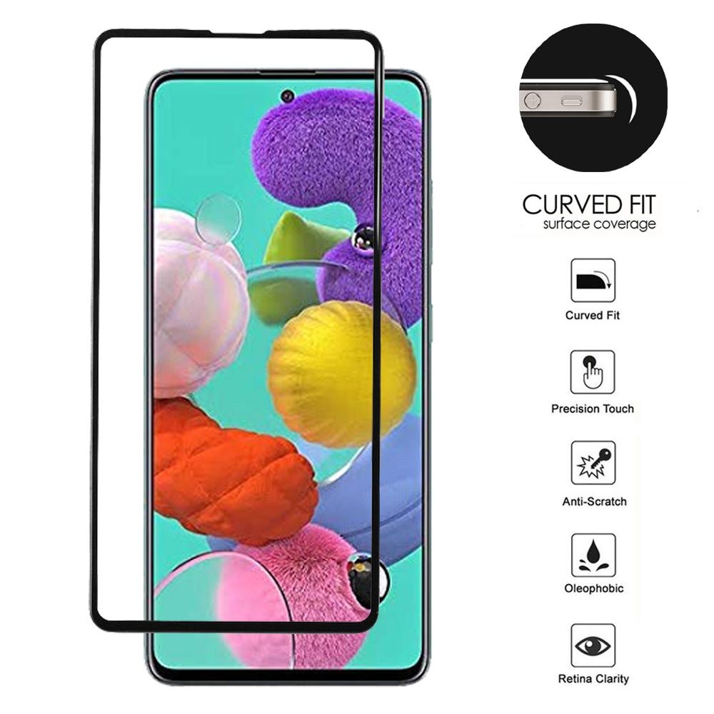Samsung A51 Full Edge Tempered Glass Screen Protector (2.5D)