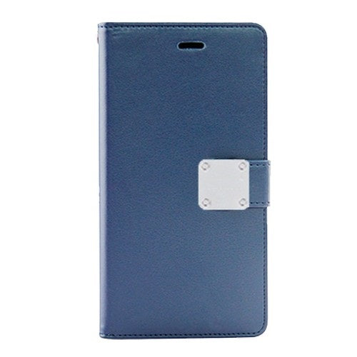 Iphone X / XS Wallet Flip Case with Card slots in Navy