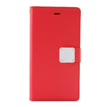 Iphone X / XS Wallet Flip Case with Card slots in Red