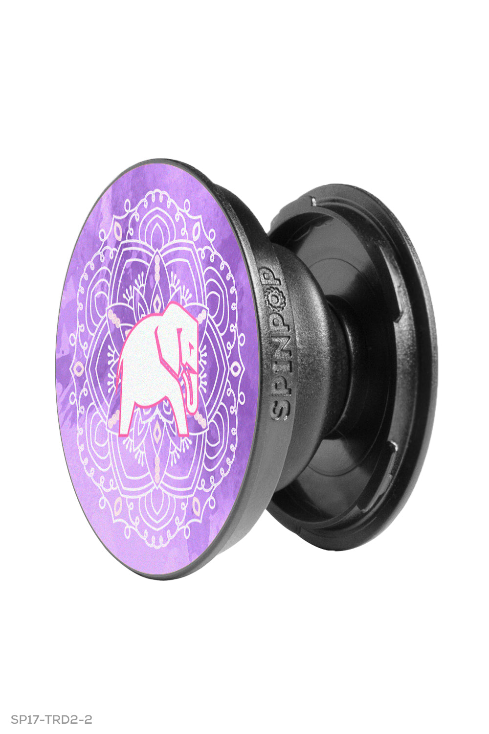 Spin Pop: Expanding Stand and Grip for Smartphones and Tablets - Elephant Mandala