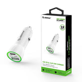 Esoulk Type-C & USB Port - 18W PD & 2.4A Car Adaptor White