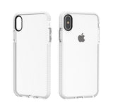 Iphone Xs Max Clear TPU case with border White