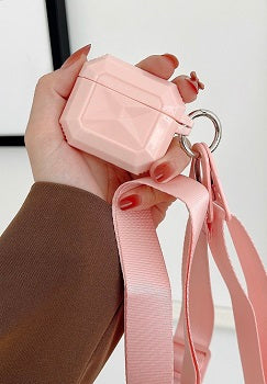 Airpod Pro Tpu with Rope Case Pink