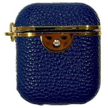 Airpod 1/2 Leather Design Case Navy