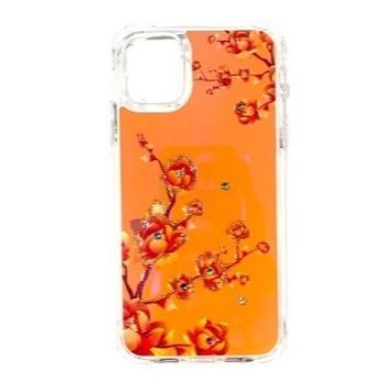Iphone 12Pro Max ( 6.7 Inch) Flower Design Case Flower Orange