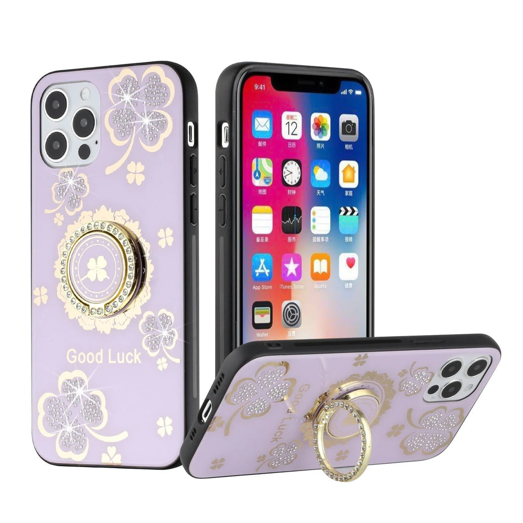 Iphone 11Pro Max (6.5Inch) Goodluck Ring Case Rounded Purple