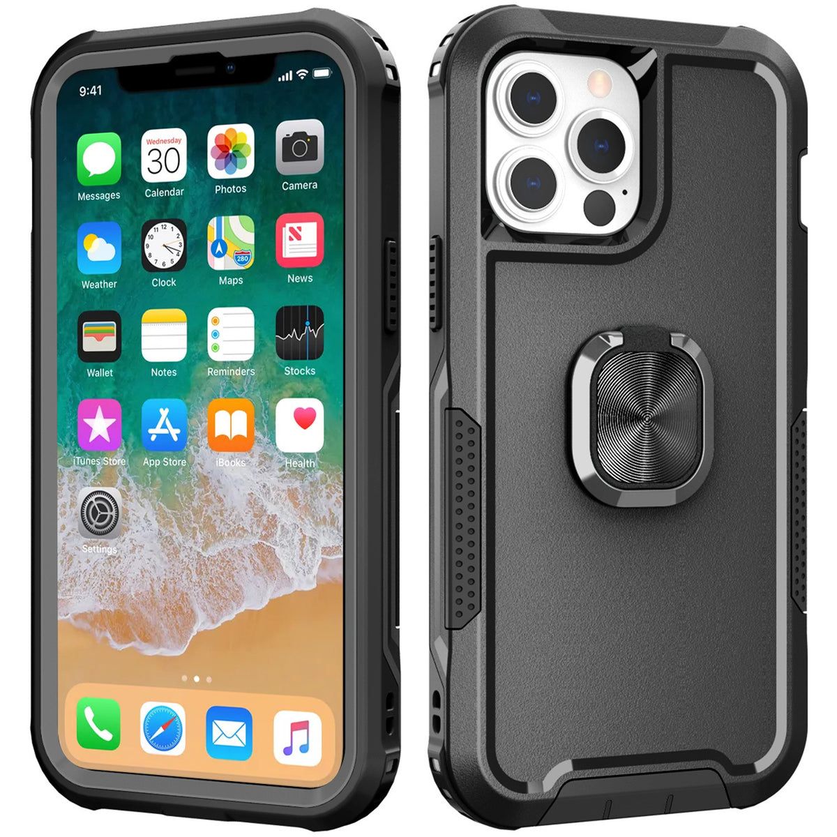 Iphone 11 (6.1Inch) Super Ring Case Black