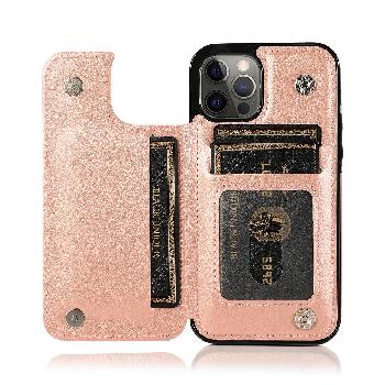 Iphone 12 / 12Pro (6.1Inch) Backflip Wallet Design Case Rose Gold