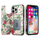 Iphone 11 (6.1Inch) Backflip Wallet Floral Design Case White