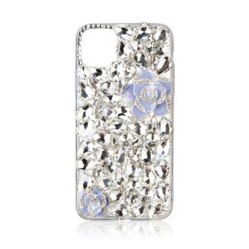 Iphone 13 (6.1Inch) Big Diamond Case with Roses Blue