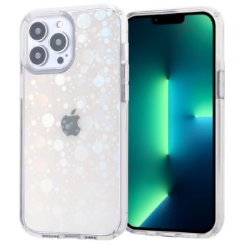 Iphone 13Pro (6.1Inch) Hard TPU Case Clear with Dots Design