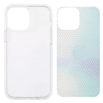 Iphone 13Pro (6.1Inch) Hard TPU Case Clear with Honeycomb Design