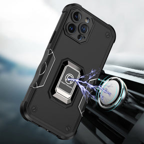 Iphone 11 (6.1Inch) Metal Magnetic Ring Case Black