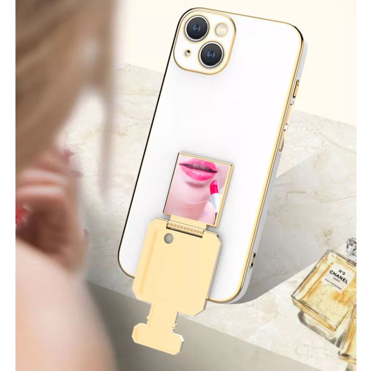 Iphone 11 (6.1Inch) Perfume Diamond Stand TPU Case Rose Gold