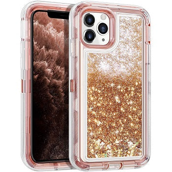 Iphone 13Pro Max (6.7Inch) Water Floating Case Rose Gold