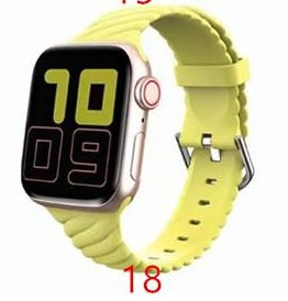 Apple Watchband 42mm / 44mm Silicon Braided Yellow