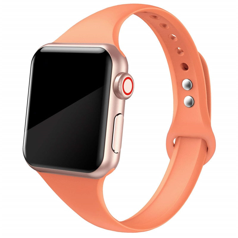 Apple Watchband 42mm / 44mm Silicone Slim Orange